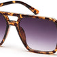 Transparent Leopard Square Sunglasses