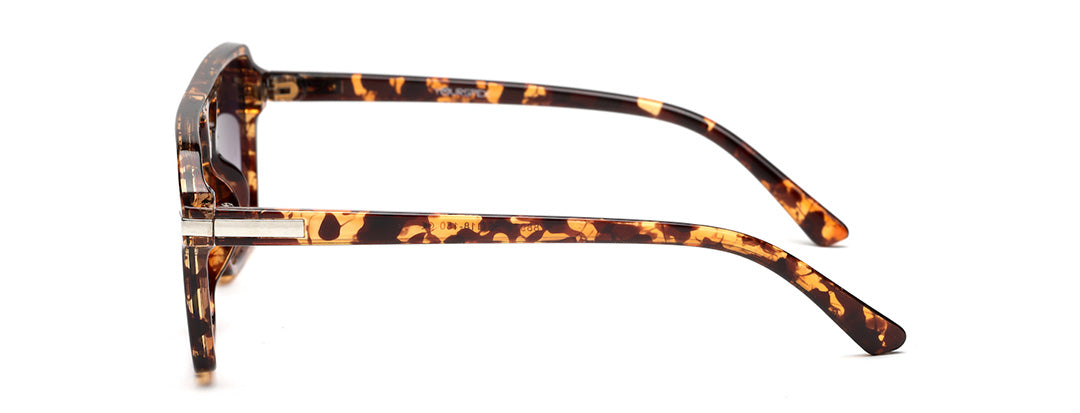 Transparent Leopard Square Sunglasses