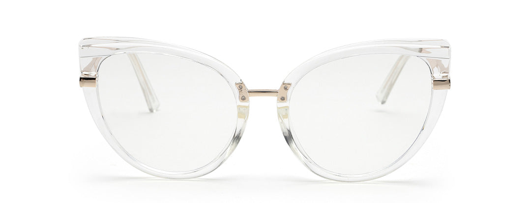 Transparent Cat-Eye Glasses