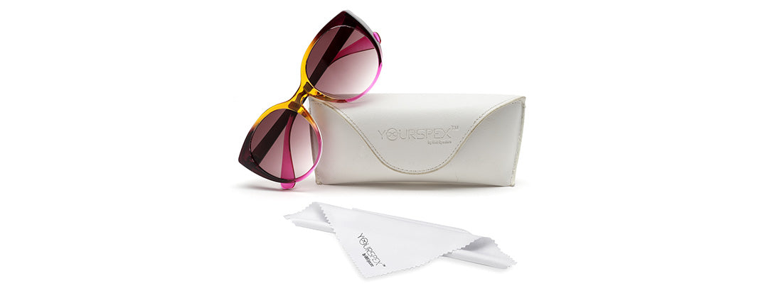 Glam Sunny Peach Sunglasses