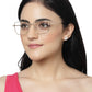 UNISEX GOLDEN SQUARE FRAME WITH TORT TEMPLE