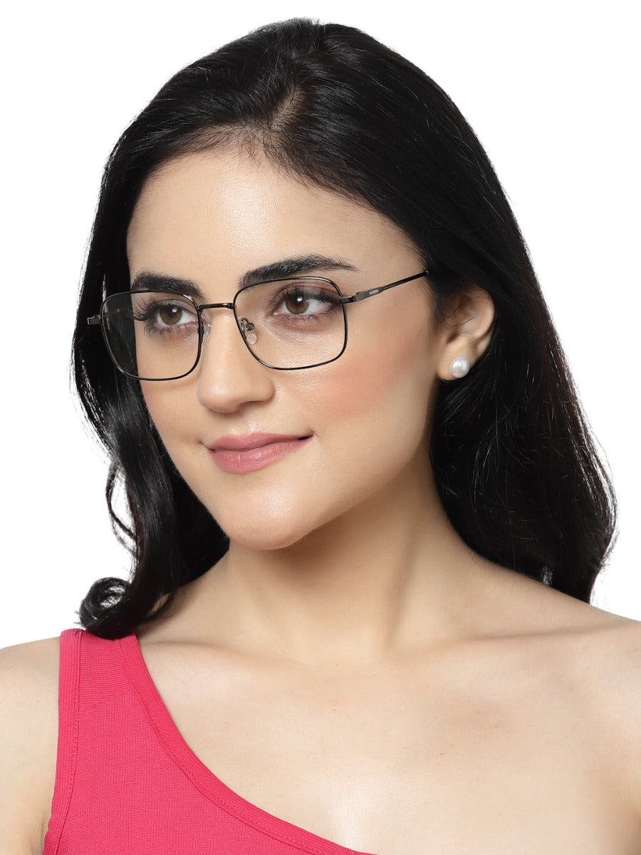 SUPER STYLISH SILVER FULL RIM UNISEX SPECTACLES