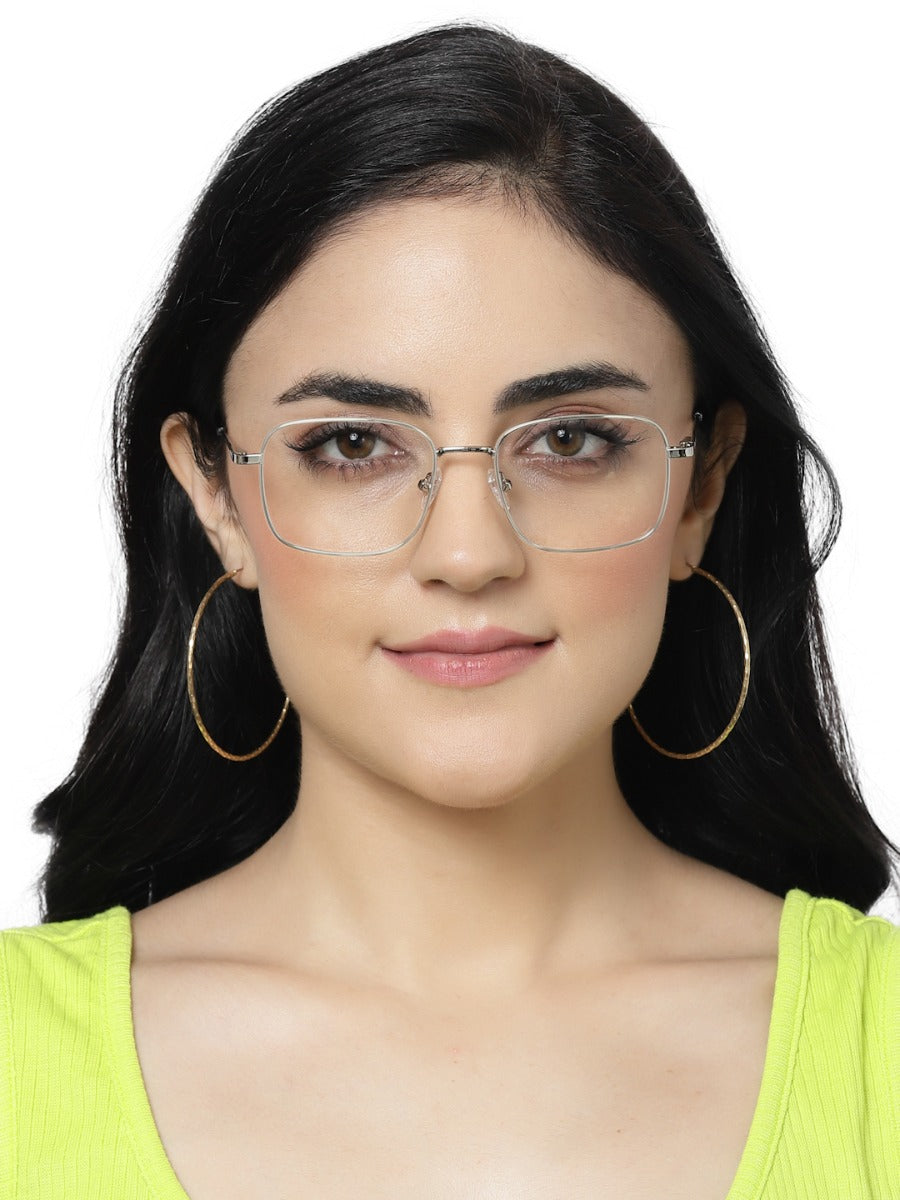 SQUARE METALLIC UNISEX EYEGLASSES