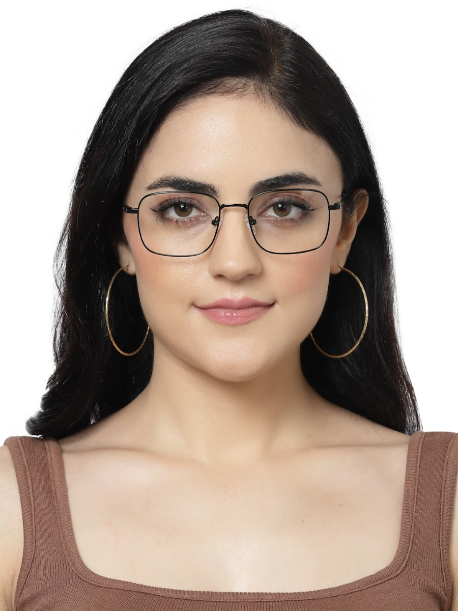 SQUARE UNISEX BLACK SPECTACLES