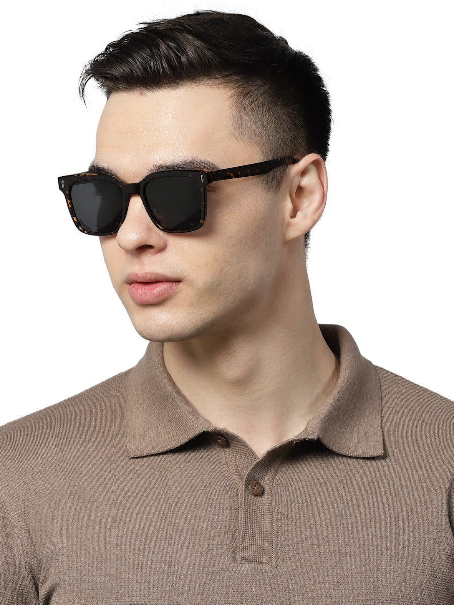 Black Leopard Print Sunglasses