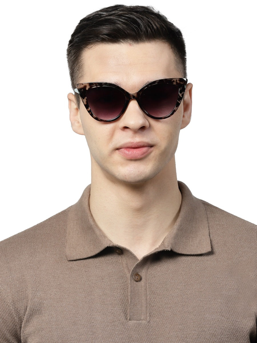 Trendy Transparent Leopard Sunglass