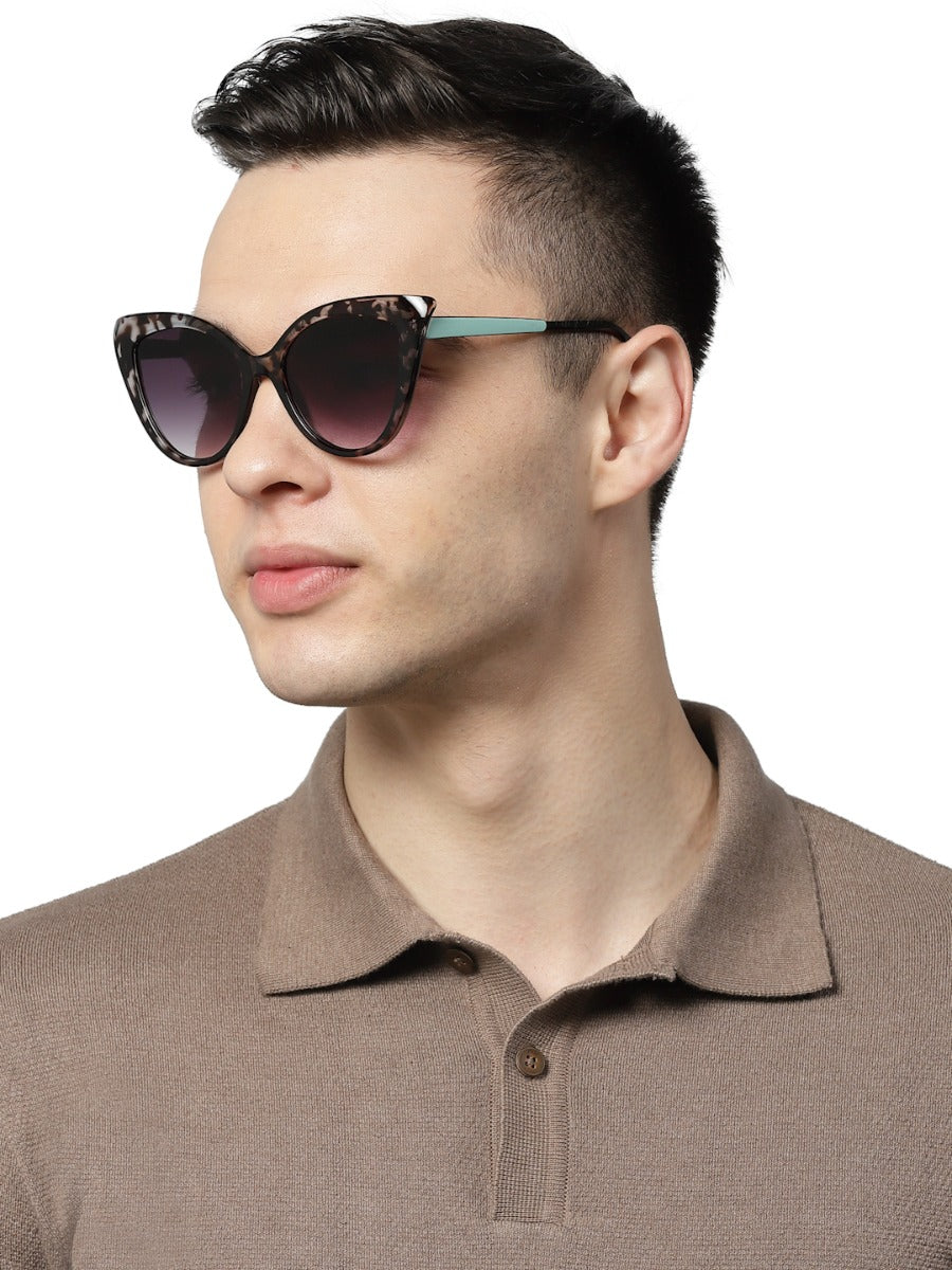 Trendy Transparent Leopard Sunglass