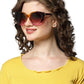 Glam Sunny Peach Sunglasses