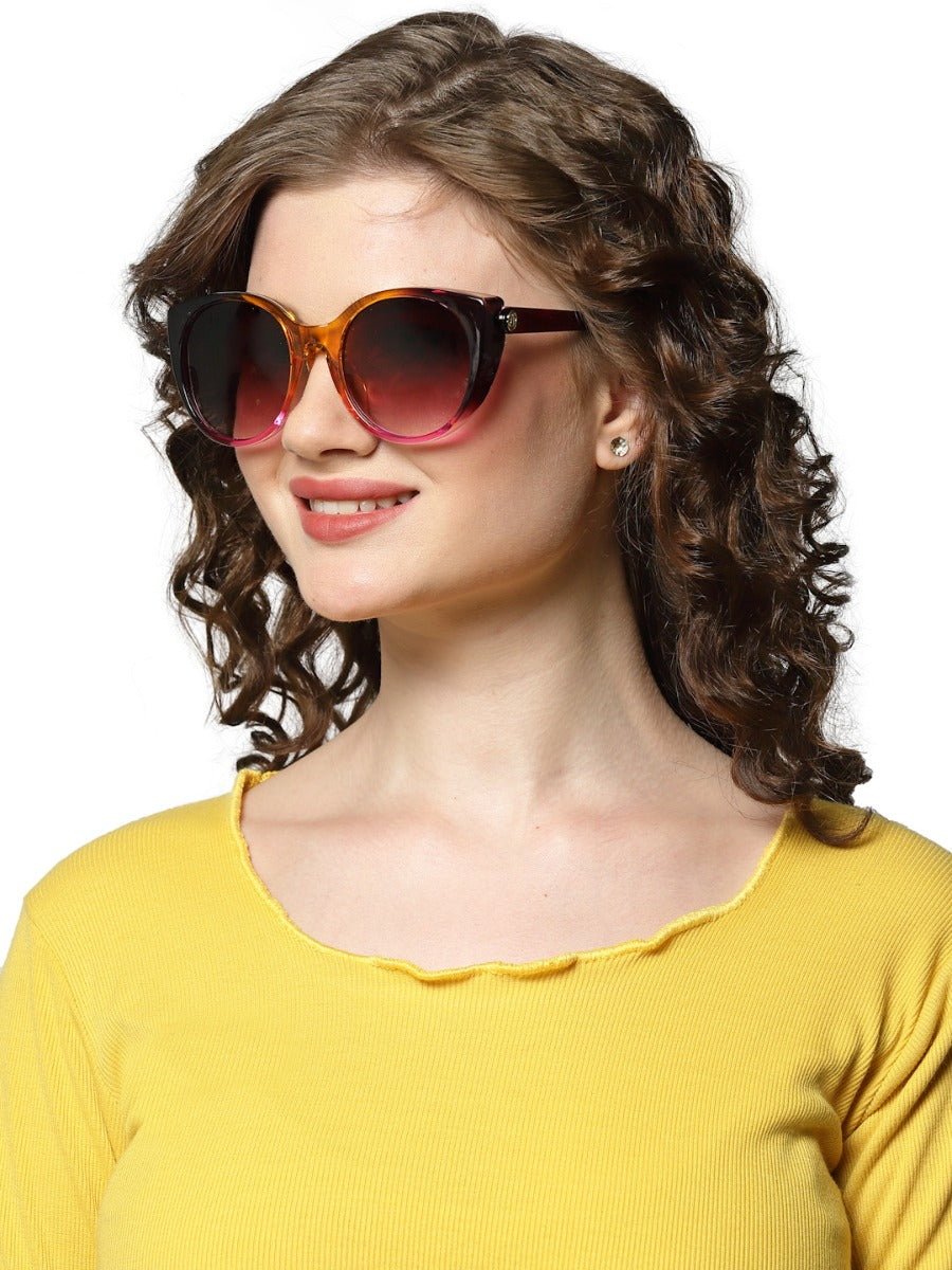 Glam Sunny Peach Sunglasses