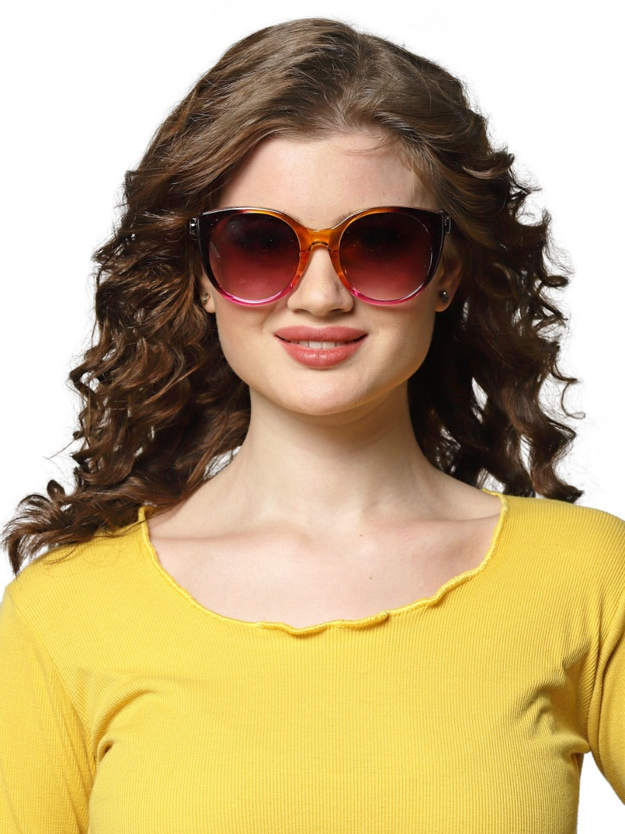 Glam Sunny Peach Sunglasses