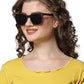 Black Leopard Print Sunglasses