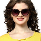 Trendy Transparent Leopard Sunglass