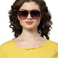 Transparent Leopard Square Sunglasses