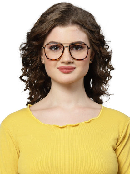 Tort Brown Square Glasses