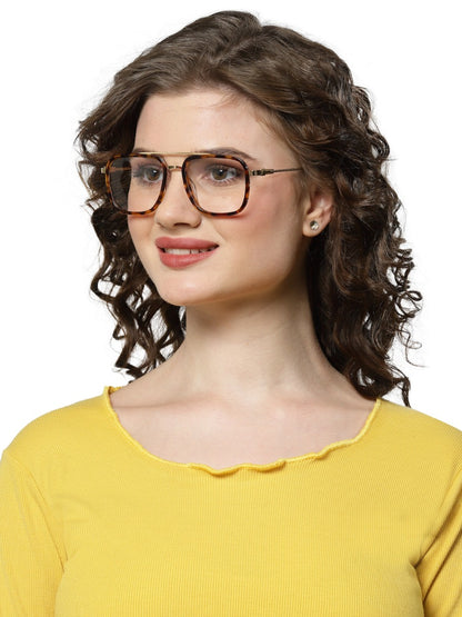 Tort Brown Square Glasses