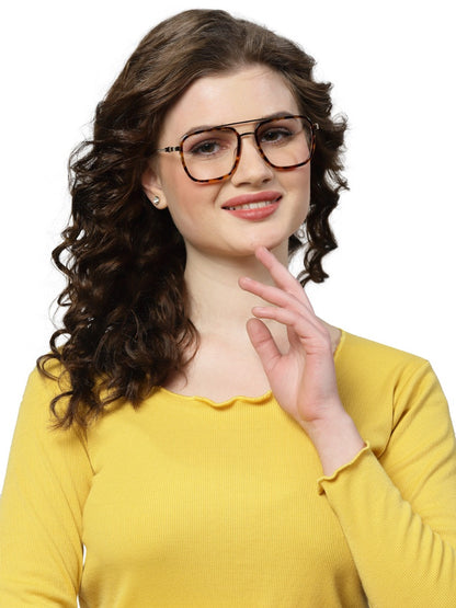 Tort Brown Square Glasses