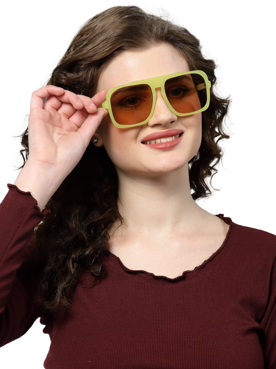 Funky Lemon Square Sunglasses