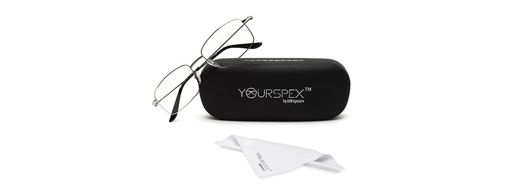 SUPER STYLISH SILVER FULL RIM UNISEX SPECTACLES