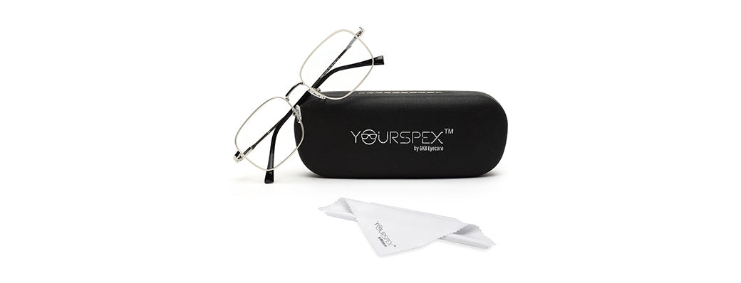 SQUARE METALLIC UNISEX EYEGLASSES