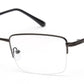 HALF RIM METALLIC GREY EYEGLASS FOR MEN