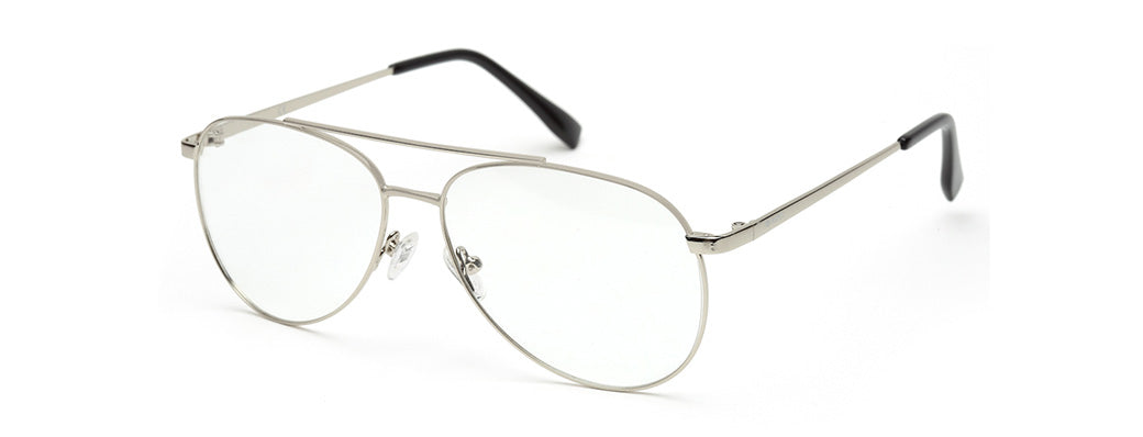 GLOSSY SILVER AVIATOR CHASHMA