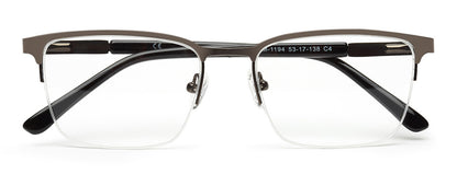 METAL BLACK RECTANGLE EYEGLASSES FOR MEN