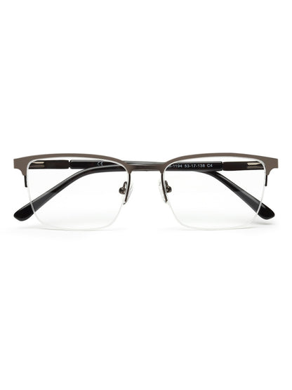 METAL BLACK RECTANGLE EYEGLASSES FOR MEN