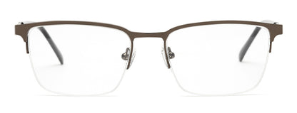 METAL BLACK RECTANGLE EYEGLASSES FOR MEN