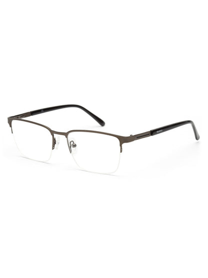 METAL BLACK RECTANGLE EYEGLASSES FOR MEN