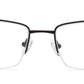 CLASSIC BLACK RECTANGLE EYEGLASSES