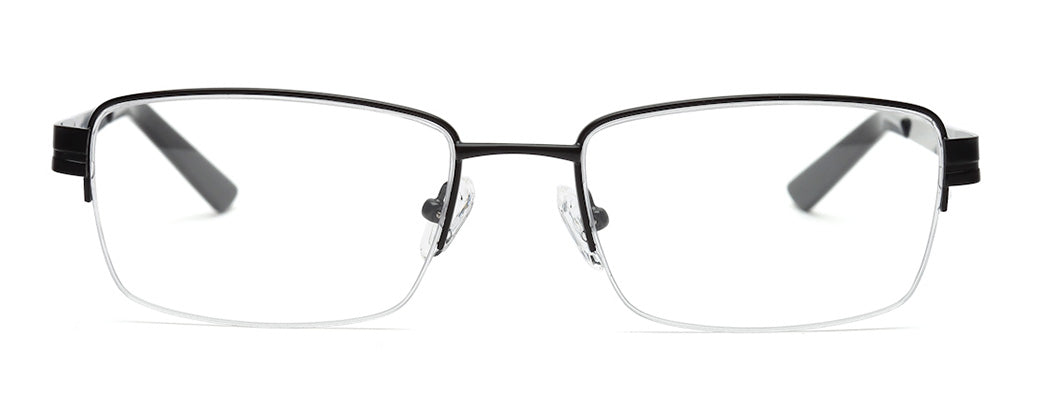 CLASSIC BLACK RECTANGLE EYEGLASSES