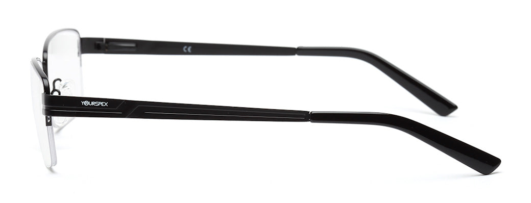 CLASSIC BLACK RECTANGLE EYEGLASSES