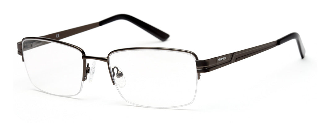 HALF RIM BLACK EYEGLASS FOR MEN