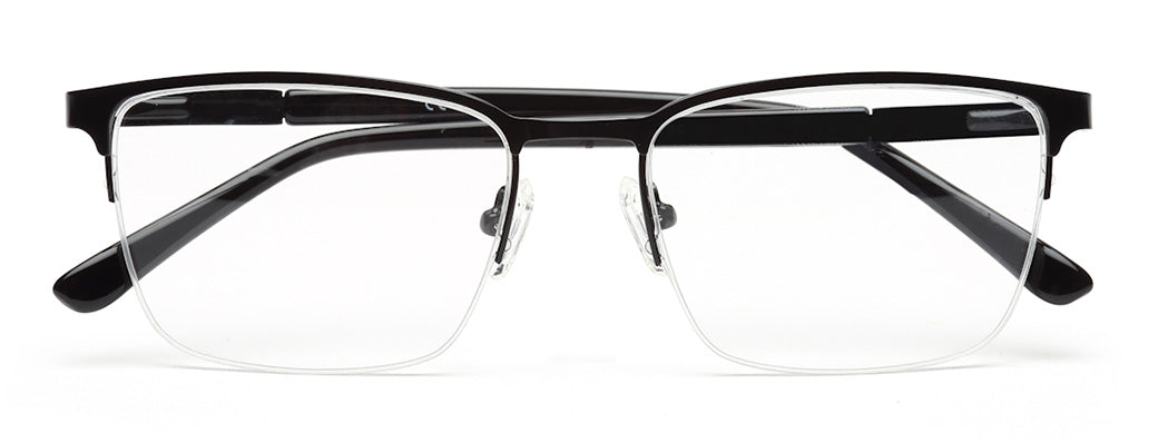 BLACK HALF RIM SPECTACLES