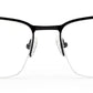 BLACK HALF RIM SPECTACLES