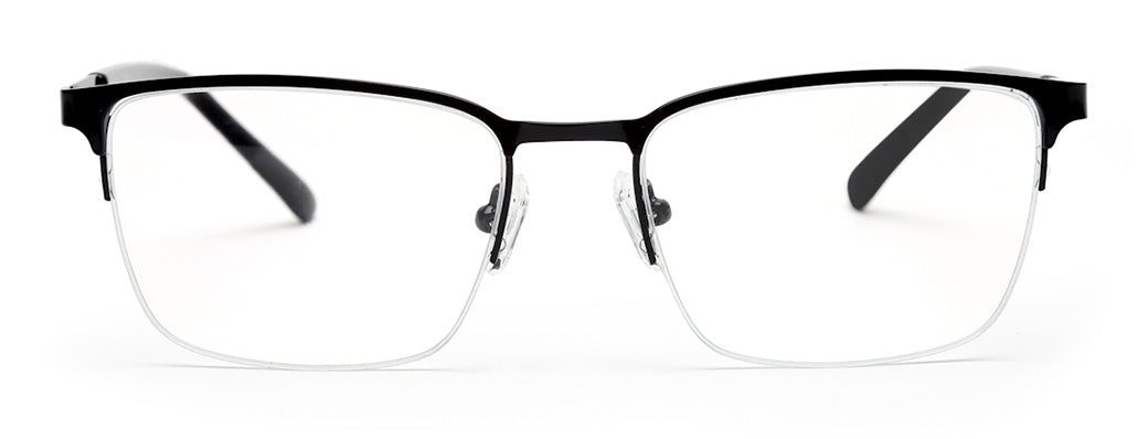 BLACK HALF RIM SPECTACLES