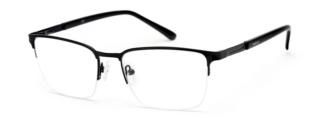 BLACK HALF RIM SPECTACLES