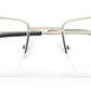 CLASSY SILVER EYEGLASSES FOR MEN