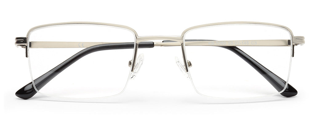 CLASSY SILVER EYEGLASSES FOR MEN