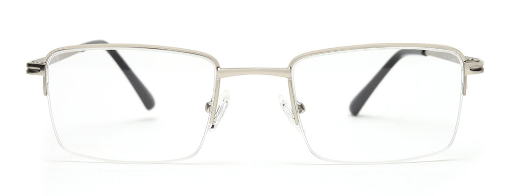 CLASSY SILVER EYEGLASSES FOR MEN