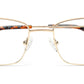 RECTANGLE FRAMES FOR MEN WITH TORT TEMPLE