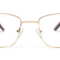 RECTANGLE FRAMES FOR MEN WITH TORT TEMPLE