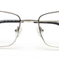 SUPER STYLISH SILVER FULL RIM UNISEX SPECTACLES