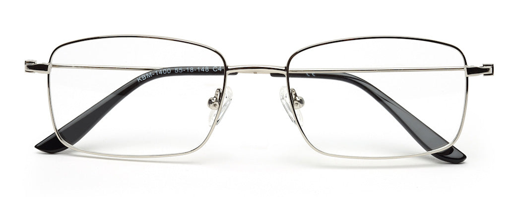 SUPER STYLISH SILVER FULL RIM UNISEX SPECTACLES