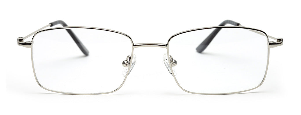 SUPER STYLISH SILVER FULL RIM UNISEX SPECTACLES