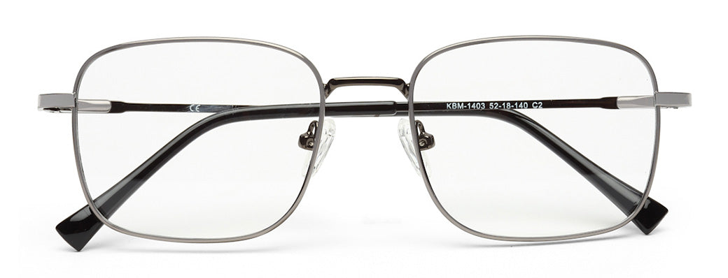 UNISEX METALLIC GREY EYEGLASSES