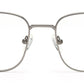 UNISEX METALLIC GREY EYEGLASSES