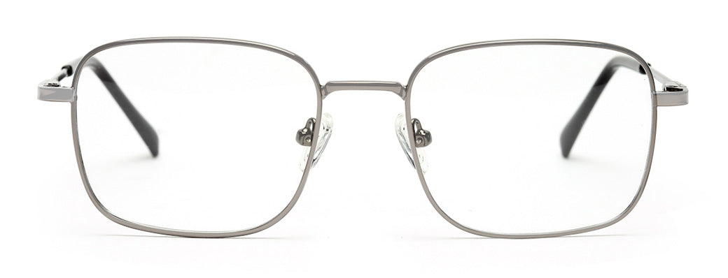 UNISEX METALLIC GREY EYEGLASSES