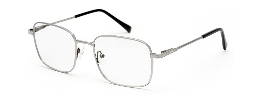 UNISEX METALLIC GREY EYEGLASSES