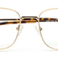 UNISEX GOLDEN SQUARE FRAME WITH TORT TEMPLE